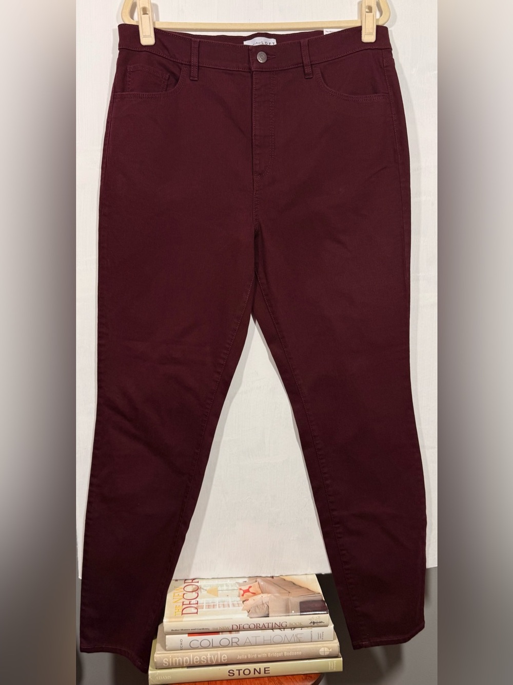 Women’s Slim Fit Maroon Pants
